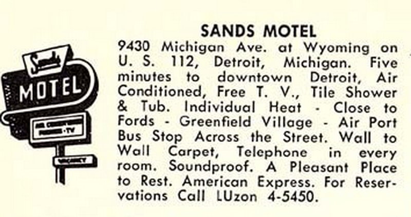 Sands Motel (Victory Inn) - Vintage Postcard (newer photo)